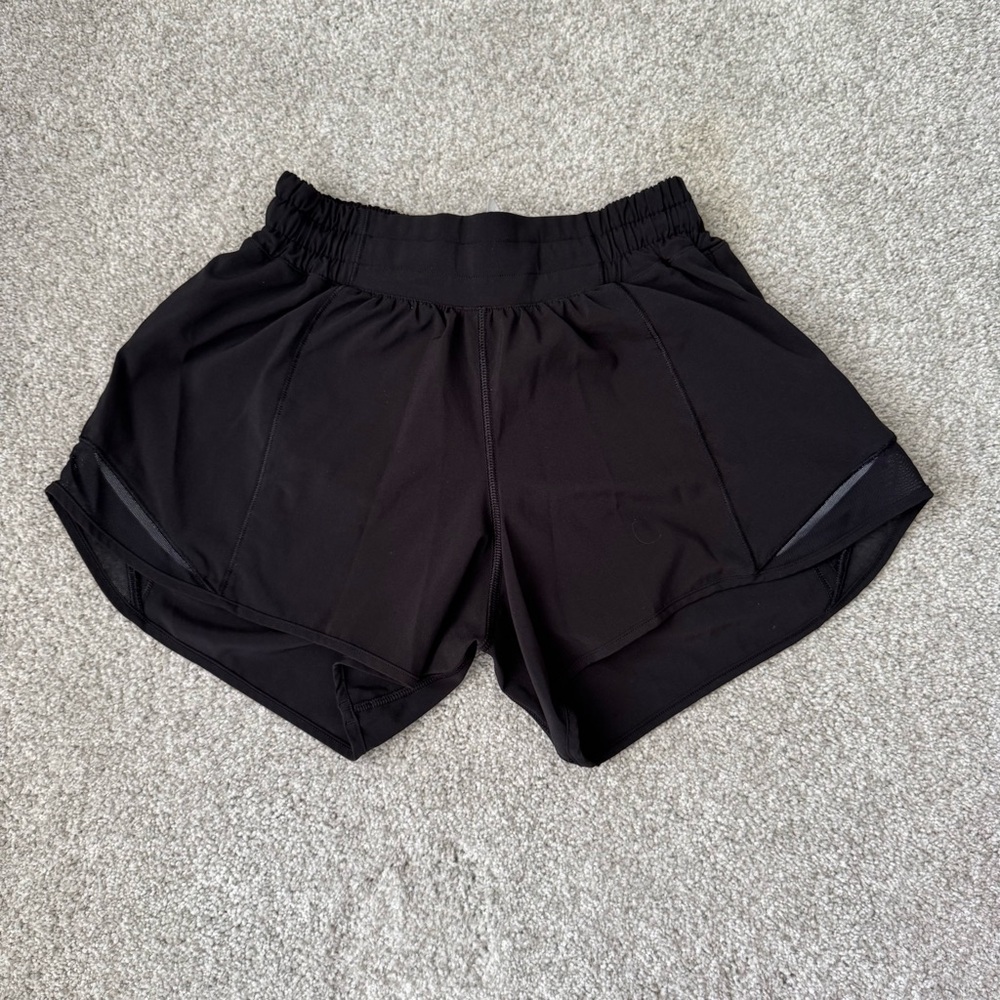 Lululemon Black Hotty Hot - 4” - Picture 3 of 4